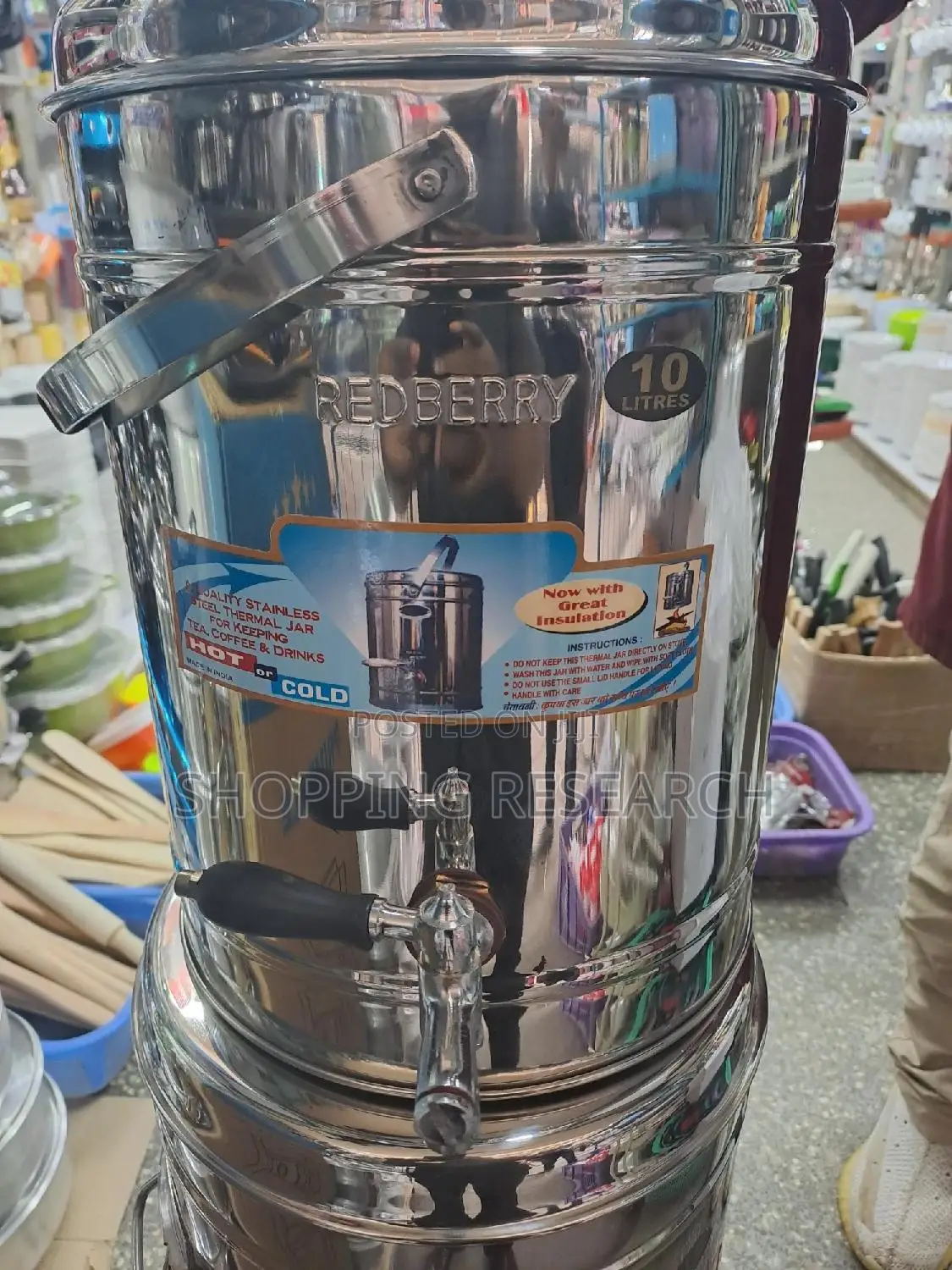 Stainless Steel Heavy-Duty Tea Urn/Thermal Jar-All Sizes