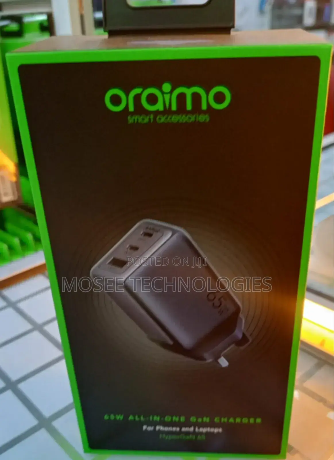 Oraimo 20W 3-in-1 GaN Charger
