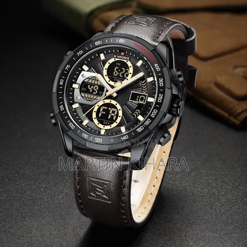 Naviforce Gents Leather Watch #NF9197