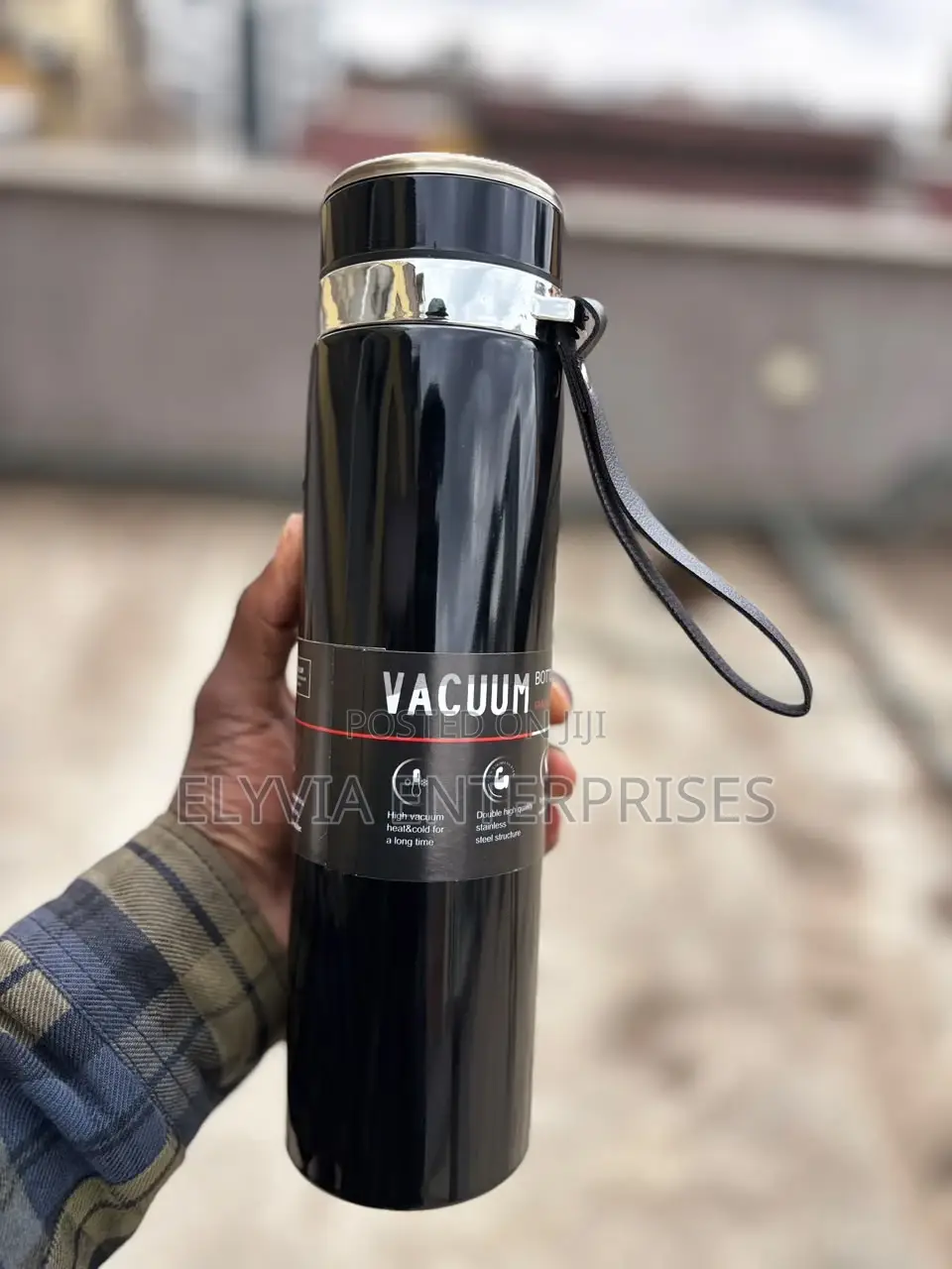 Black Vacuum Flask