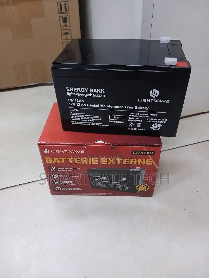 Lightwave 12V 12Ah Backup Battery – For UPS Inverters