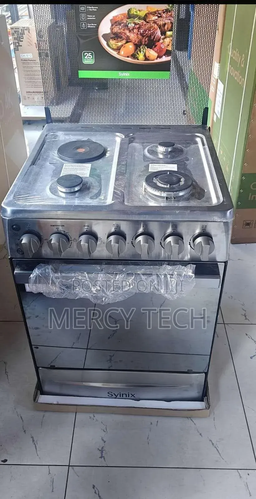 Syinix 60by 60 3+1 With Electric Oven