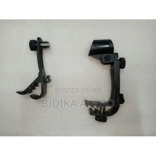 2pcs Clamp Clip on Drum Rim Microphone Mic Mount Holder