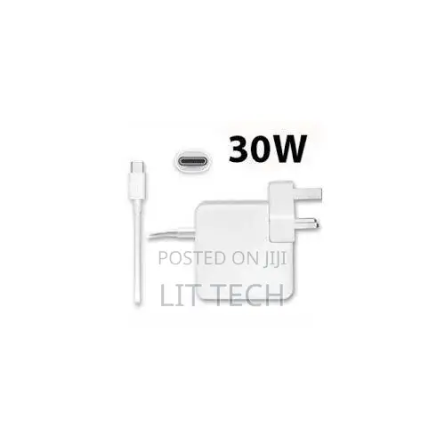 Apple 30W USB-C Power Adapter Block and a Single USB-C Port