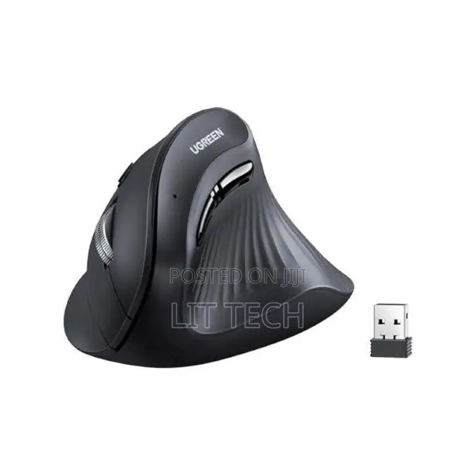 Ugreen Multi-Mode Vertical Mouse - Black - MU008
