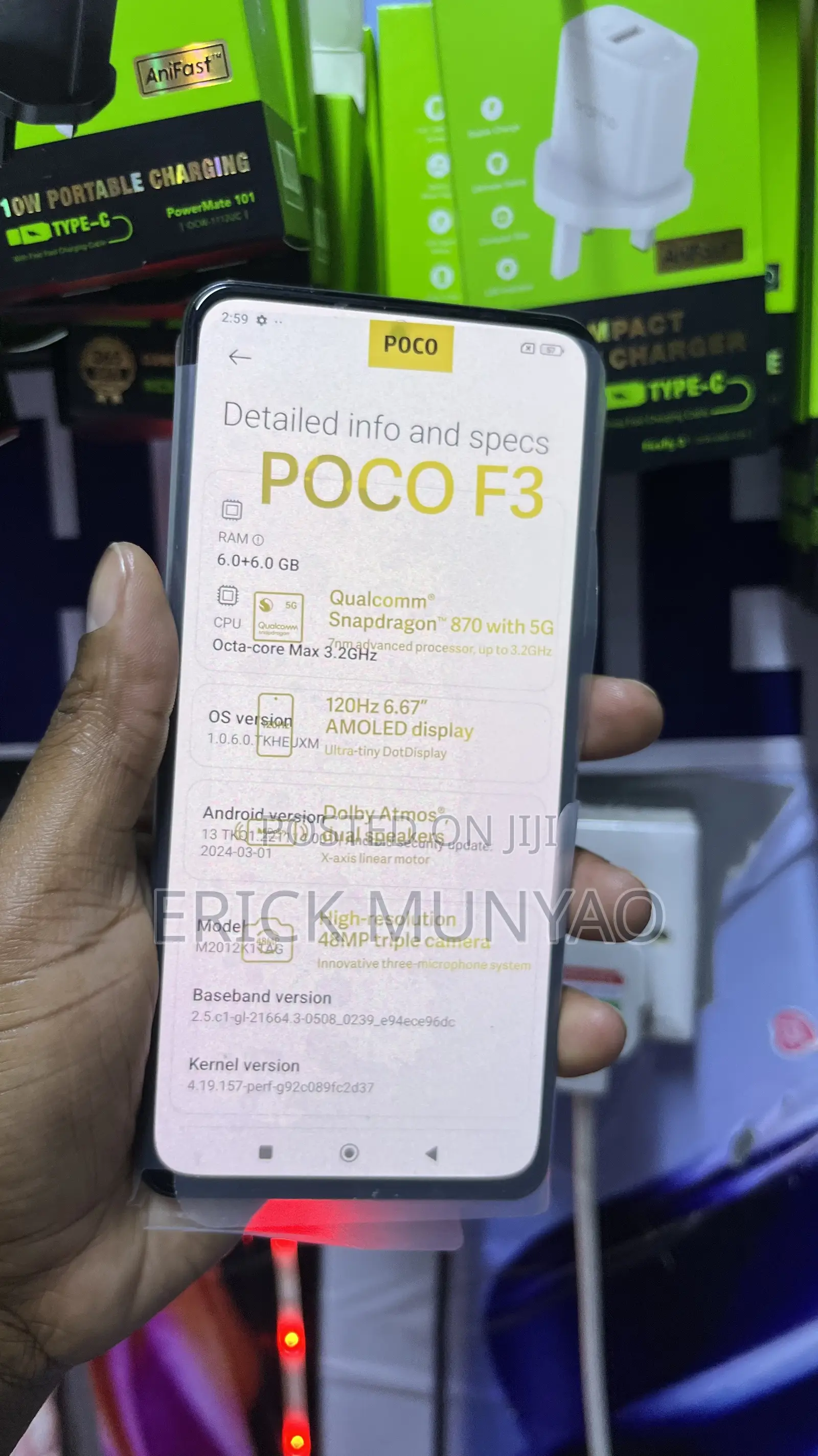 Xiaomi Poco F3 128 GB White