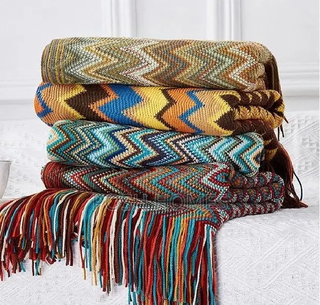 Jacquard Knitted Blankets/Shawl