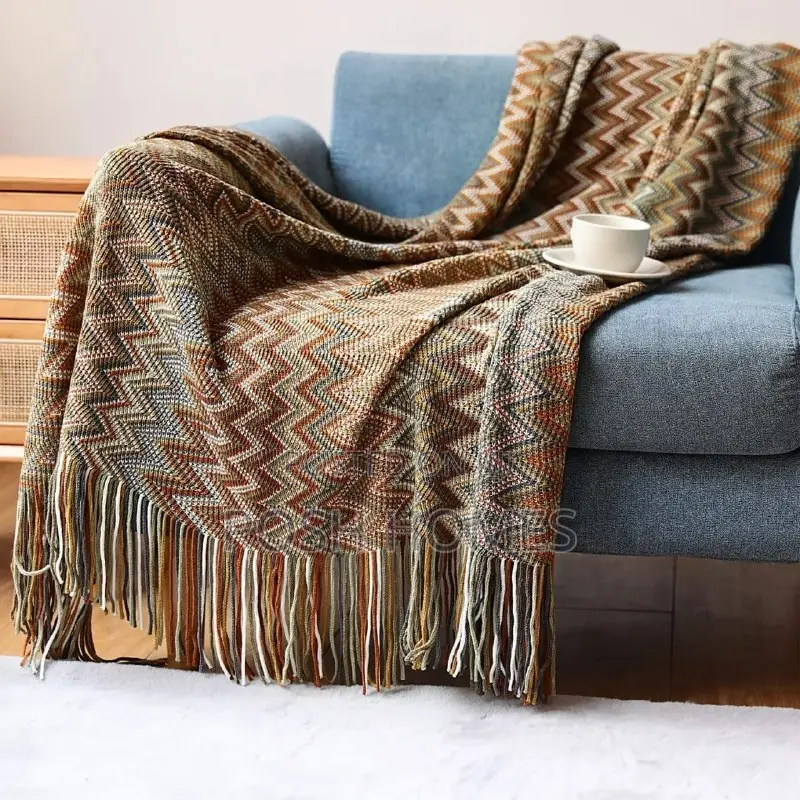 Jacquard Knitted Blankets/Shawl