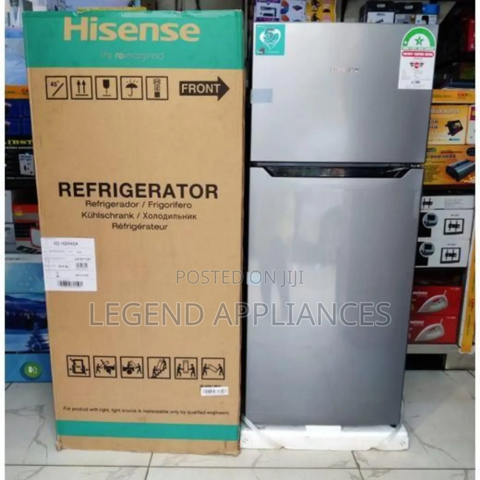 Hisense Double Door Refrigerator
,120 Litres