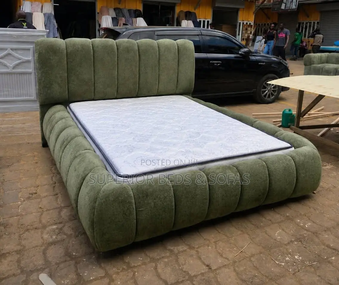 5x6 Stylish Olive Cloud Bubble Bed