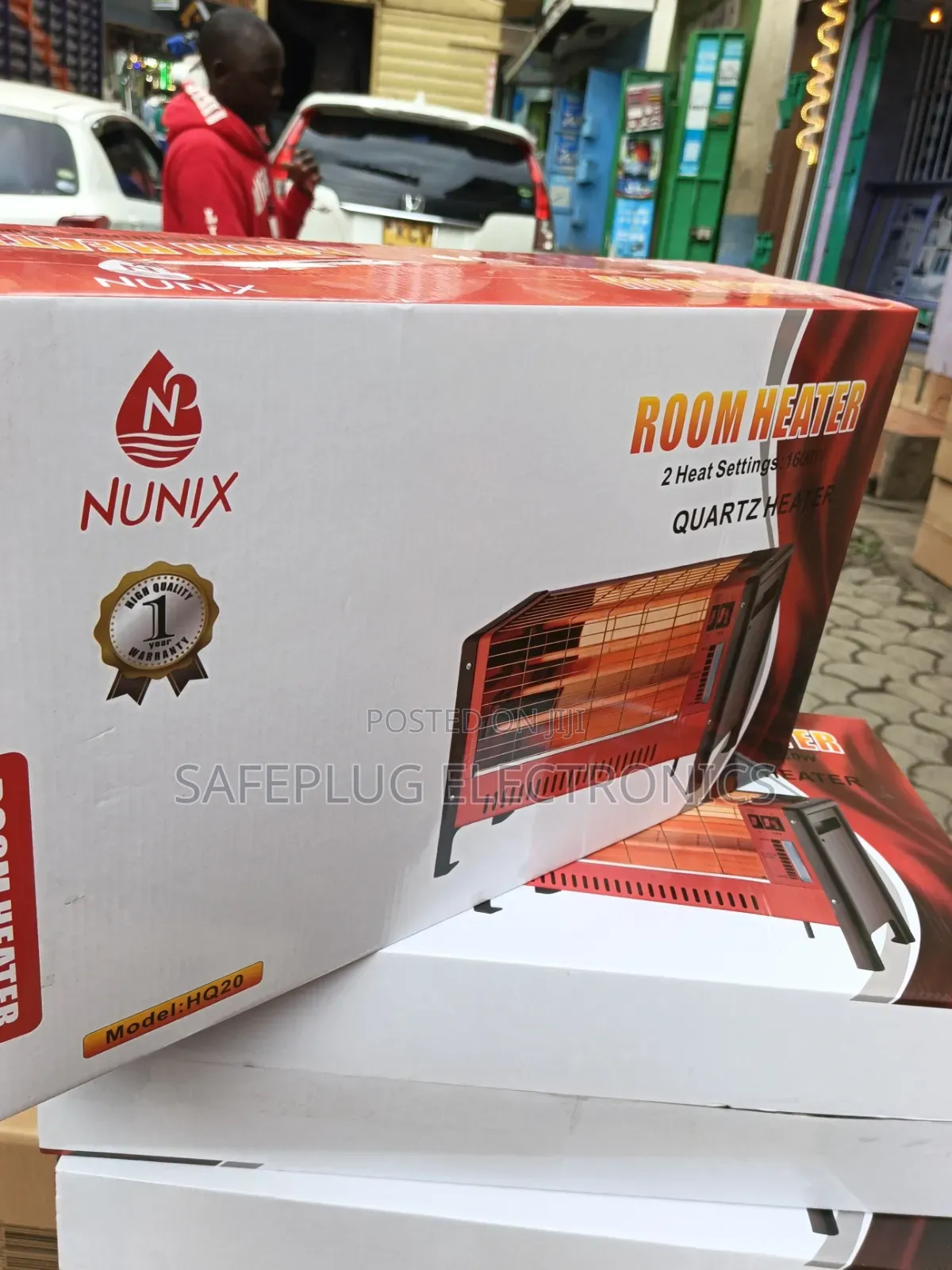 Nunix Electric Quartz Room Heater HQ20 – Fast Heating 1600W