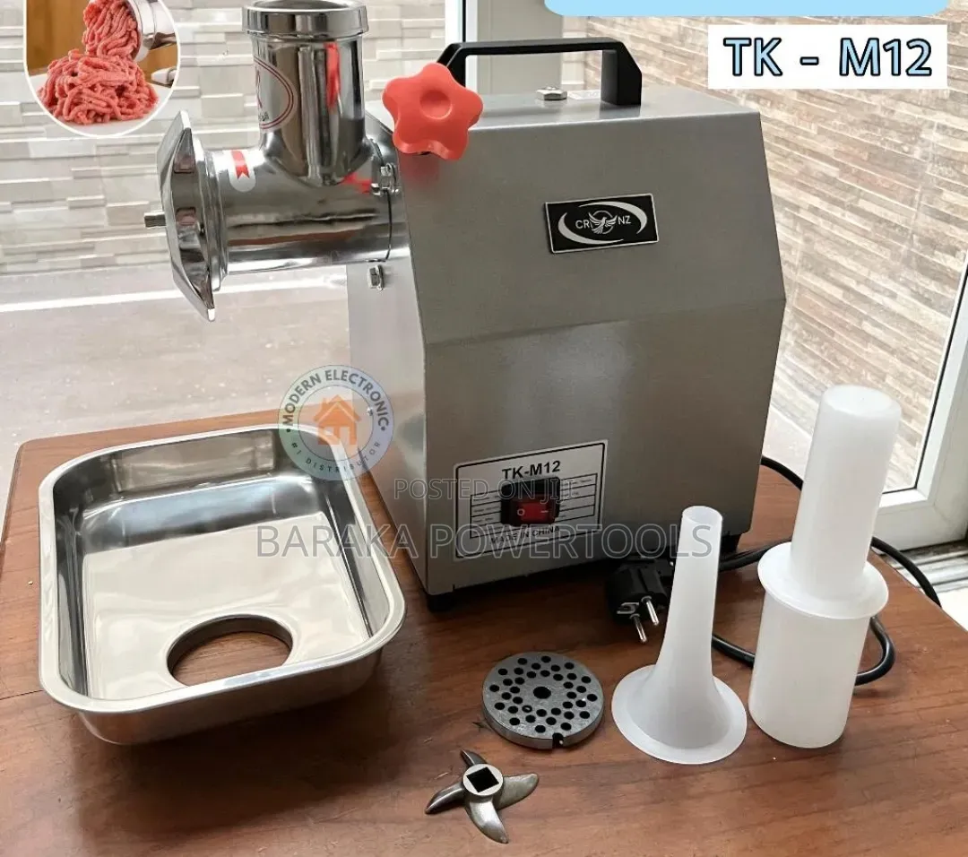 This Is a Commercial Stainless-Steel Meat Grinder/Mincer.