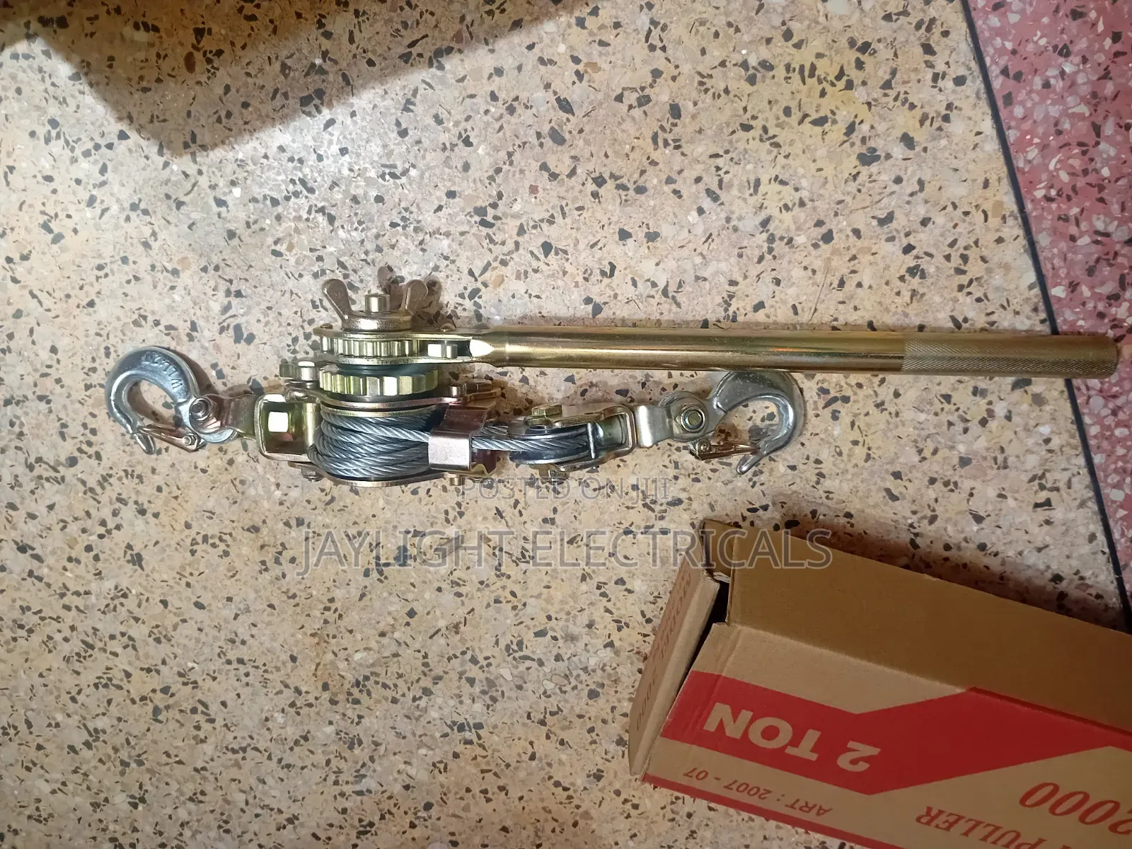 High Performance Hand Steel Wire Rope Puller Ratchet Double Hook