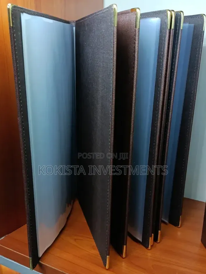 Menu Folders With Pockets