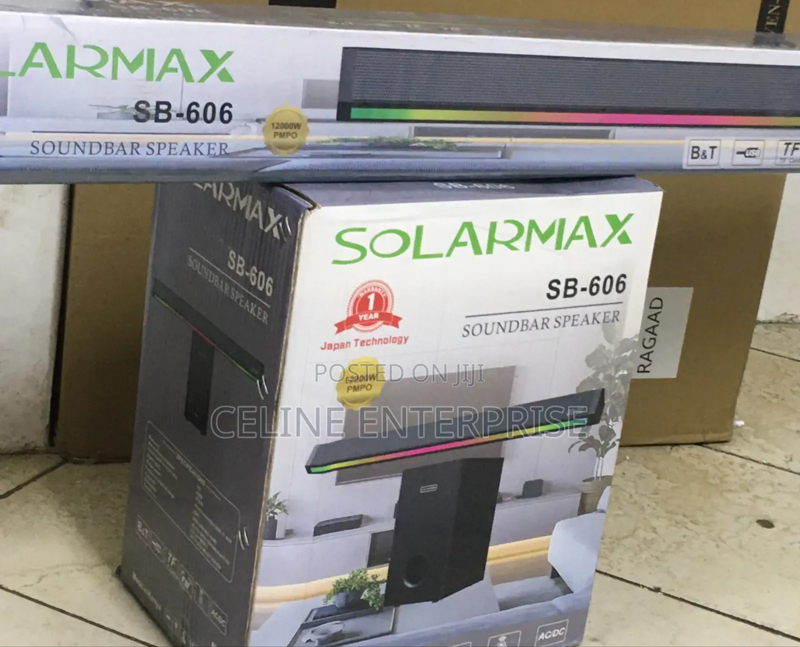 Solarmax SB-606 2.1 Channel Soundbar – Bluetooth, USB FM