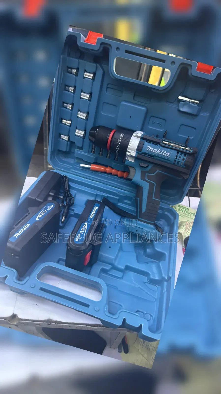 48W Cordless Power Drill With Strong Metal Chuck for DIY Repairs
