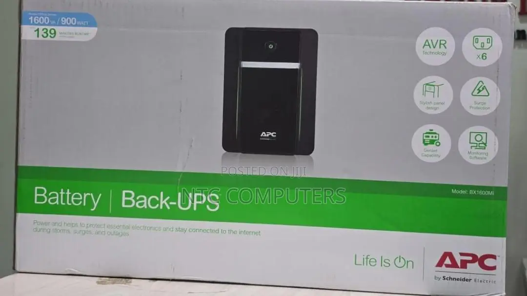 APC Bx1600mi Back-Ups, 1600va, Tower, 230v, 6x Iec C13