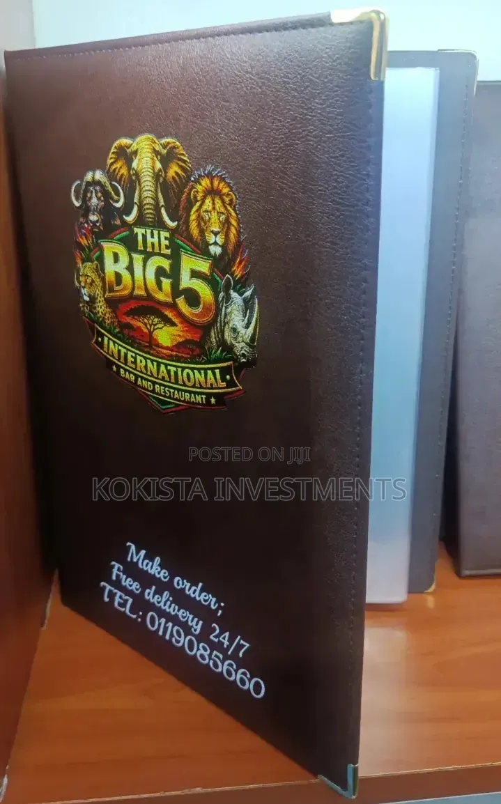 Menu Folders With Pockets