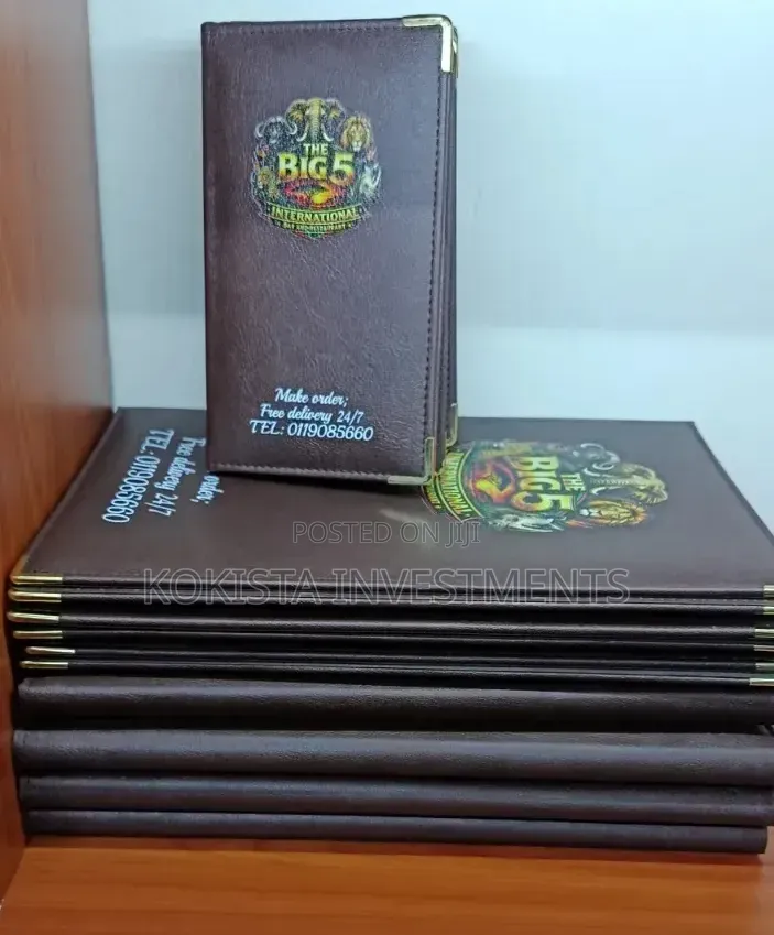 Menu Folders With Pockets