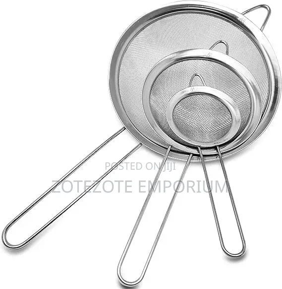 3 in 1 Metallic Sieve-Vichungi Set