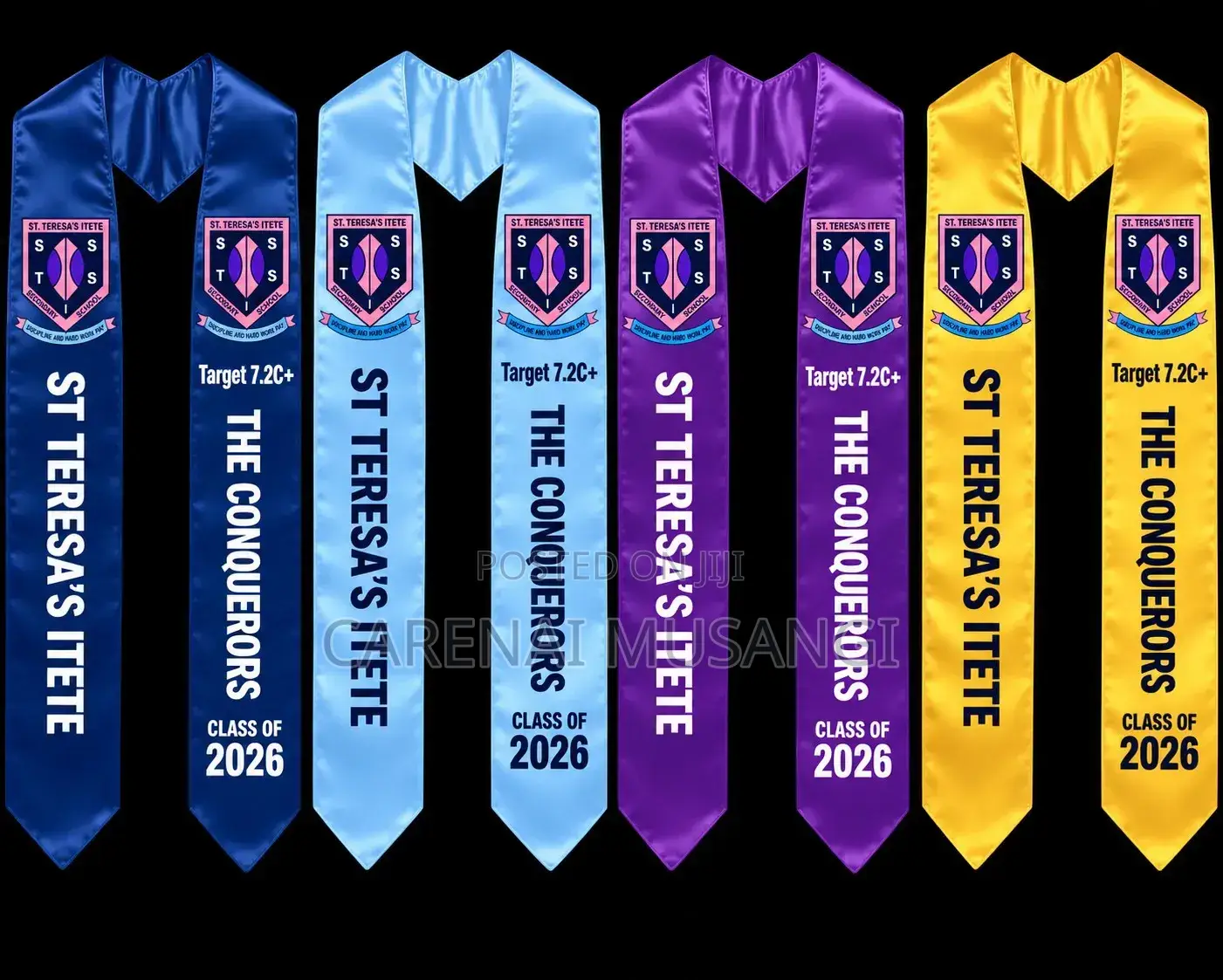 Classic Graduation Sush Available With All Types of Different Colors.