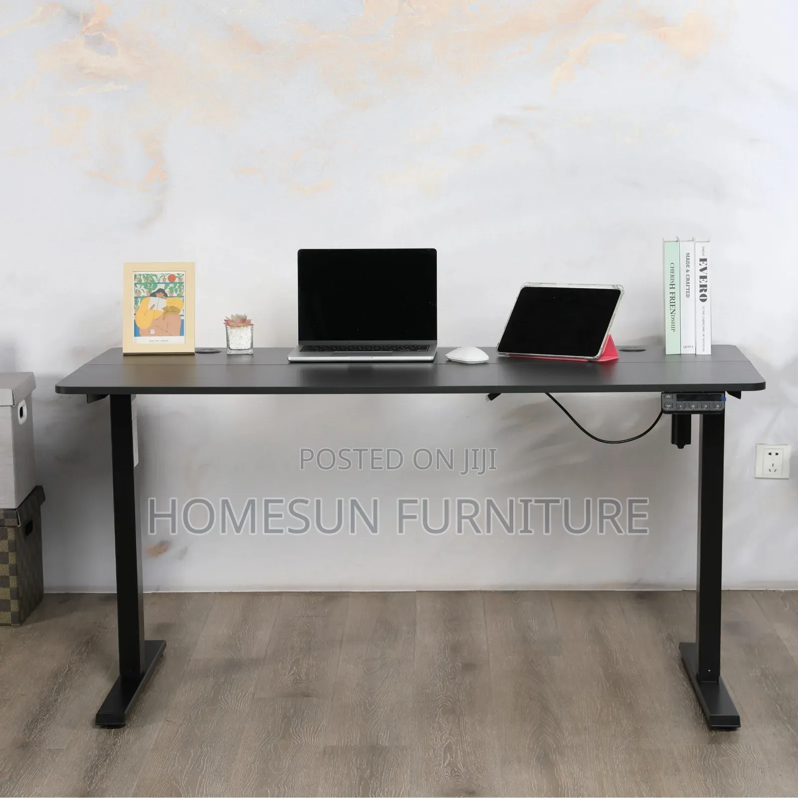 Motorized Height-Adjustable Office Desk