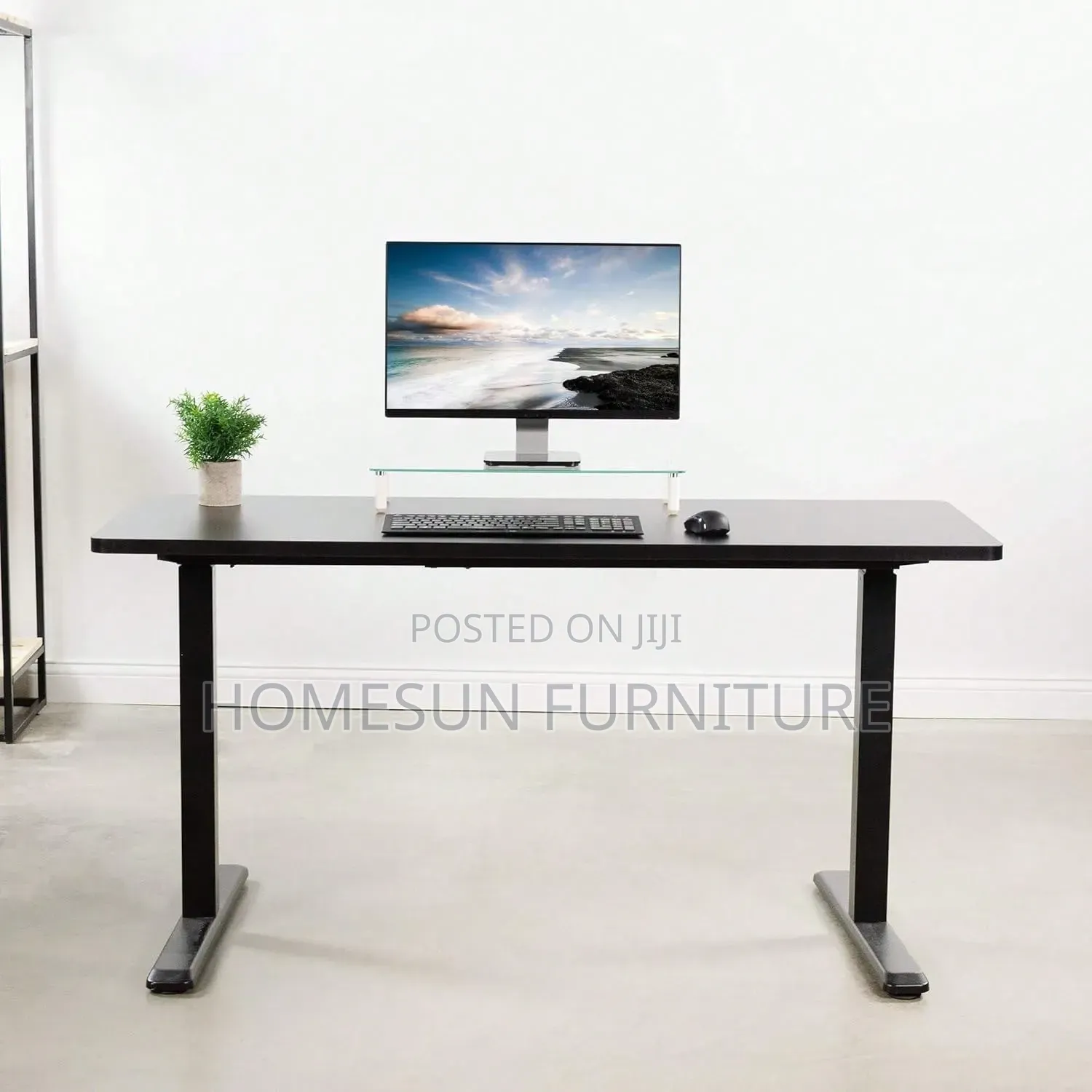 Motorized Height-Adjustable Office Desk