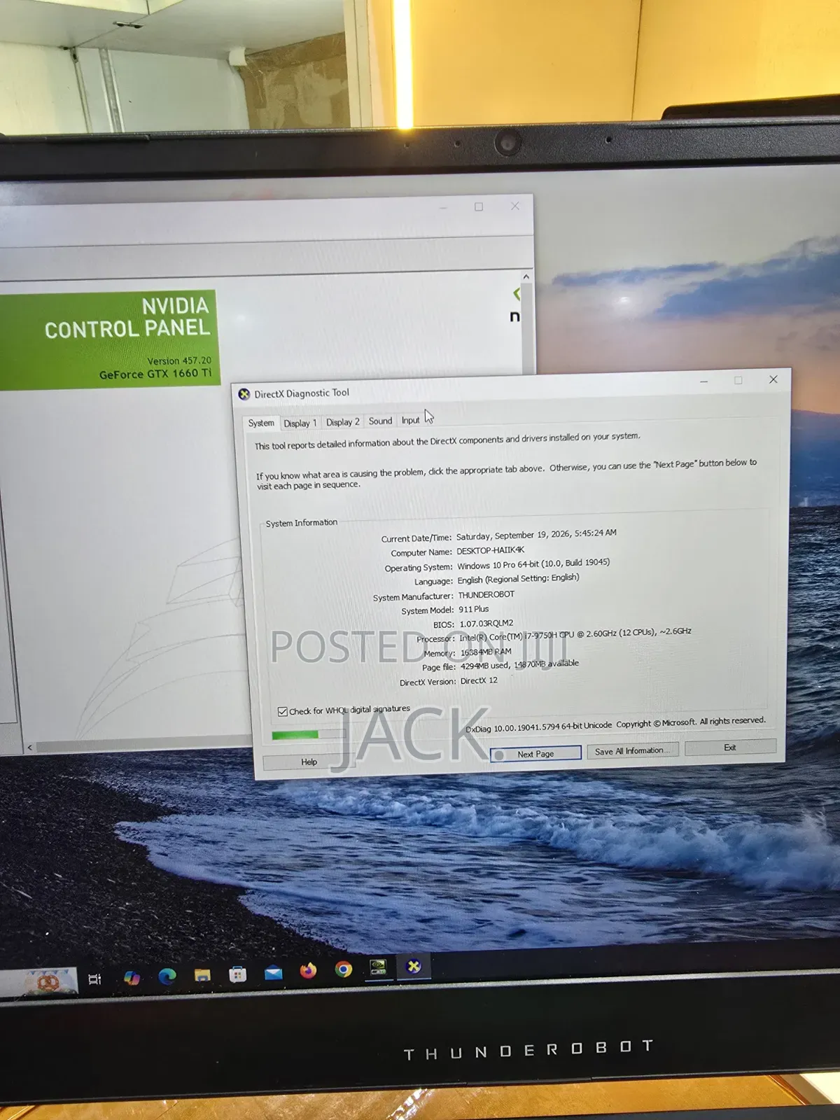 Laptop 16GB Intel Core i7 SSD 1T