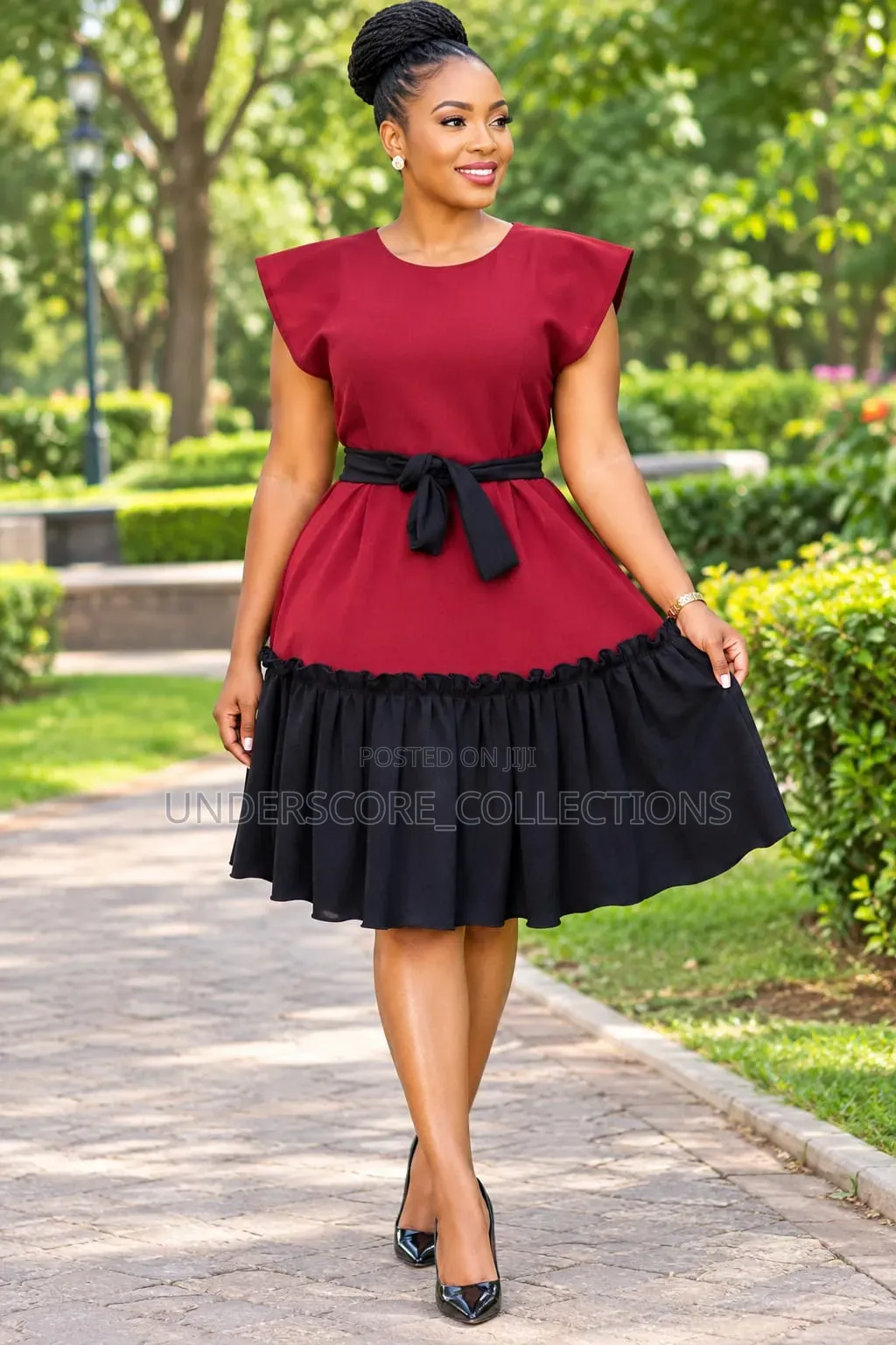 Double Coloured Girlie Skater Dresses