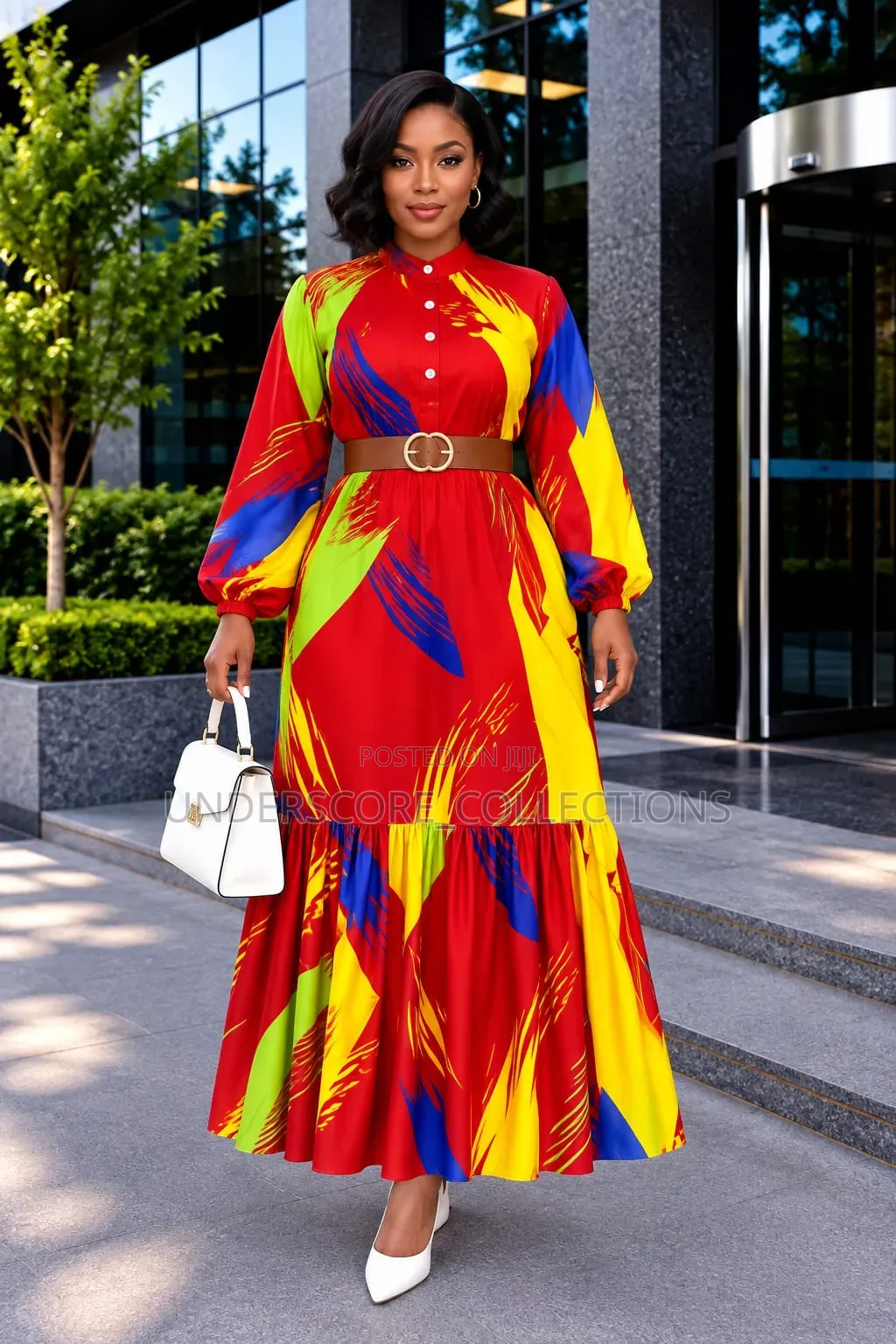 Ladies Popping Colored Maxi Dresses
