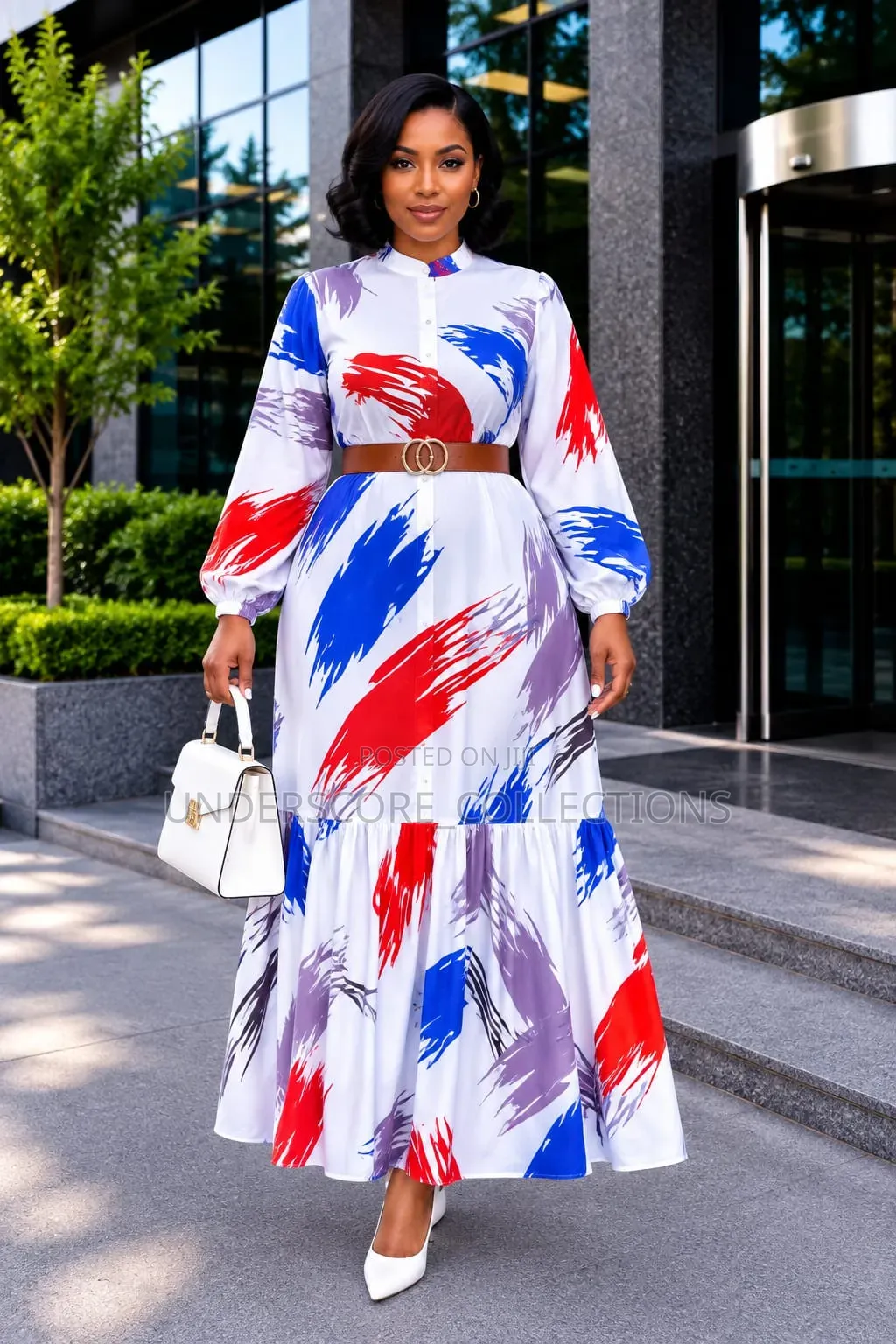 Ladies Popping Colored Maxi Dresses