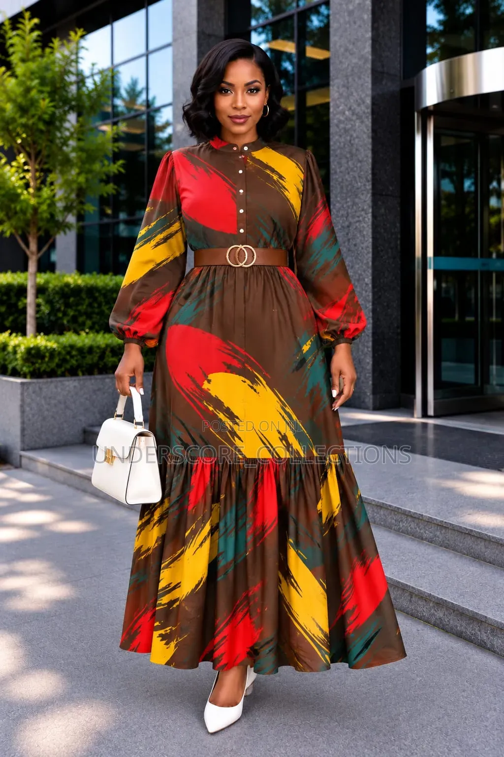 Ladies Popping Colored Maxi Dresses
