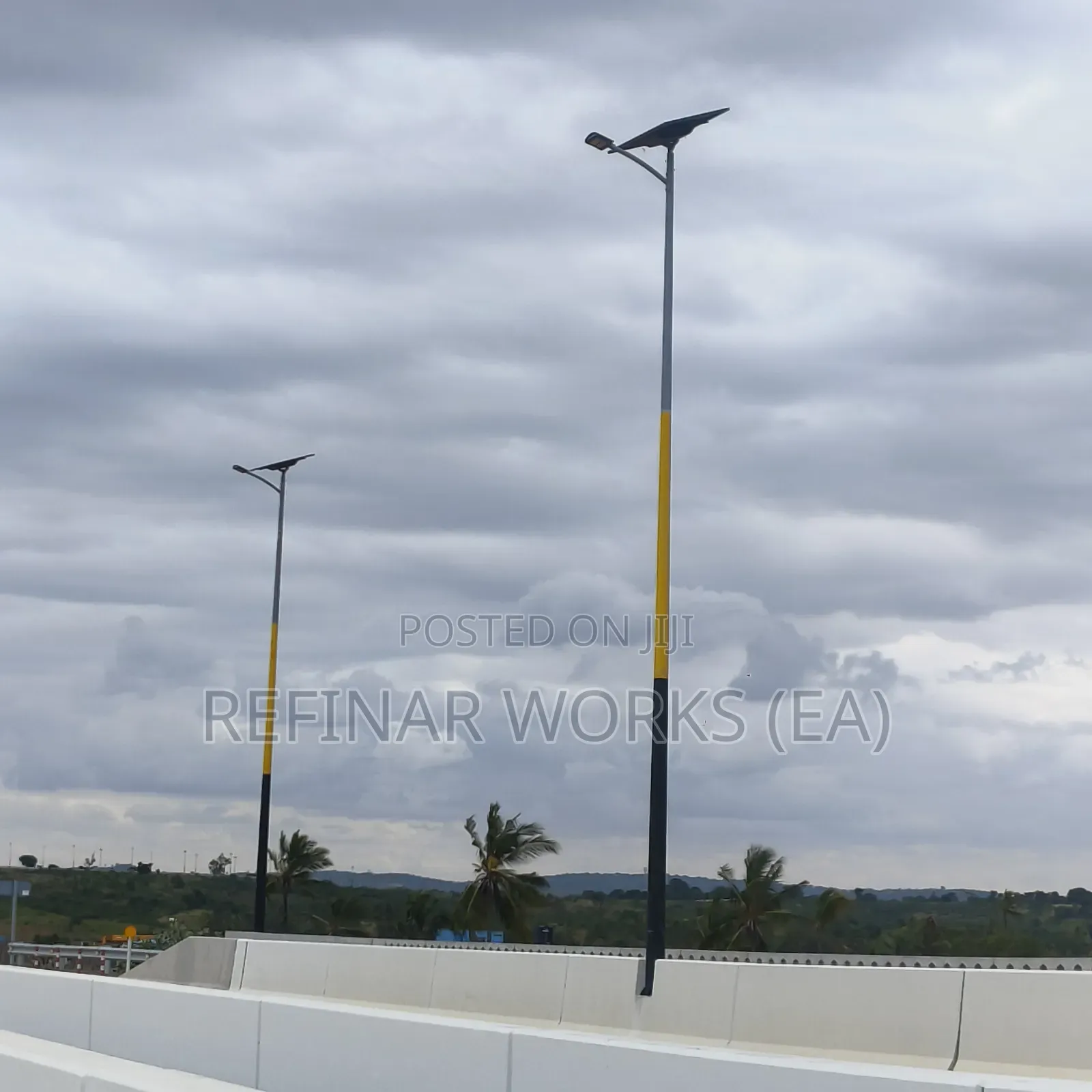 Fabricated Steel Streetlight Poles for Nairobi Lighting Works