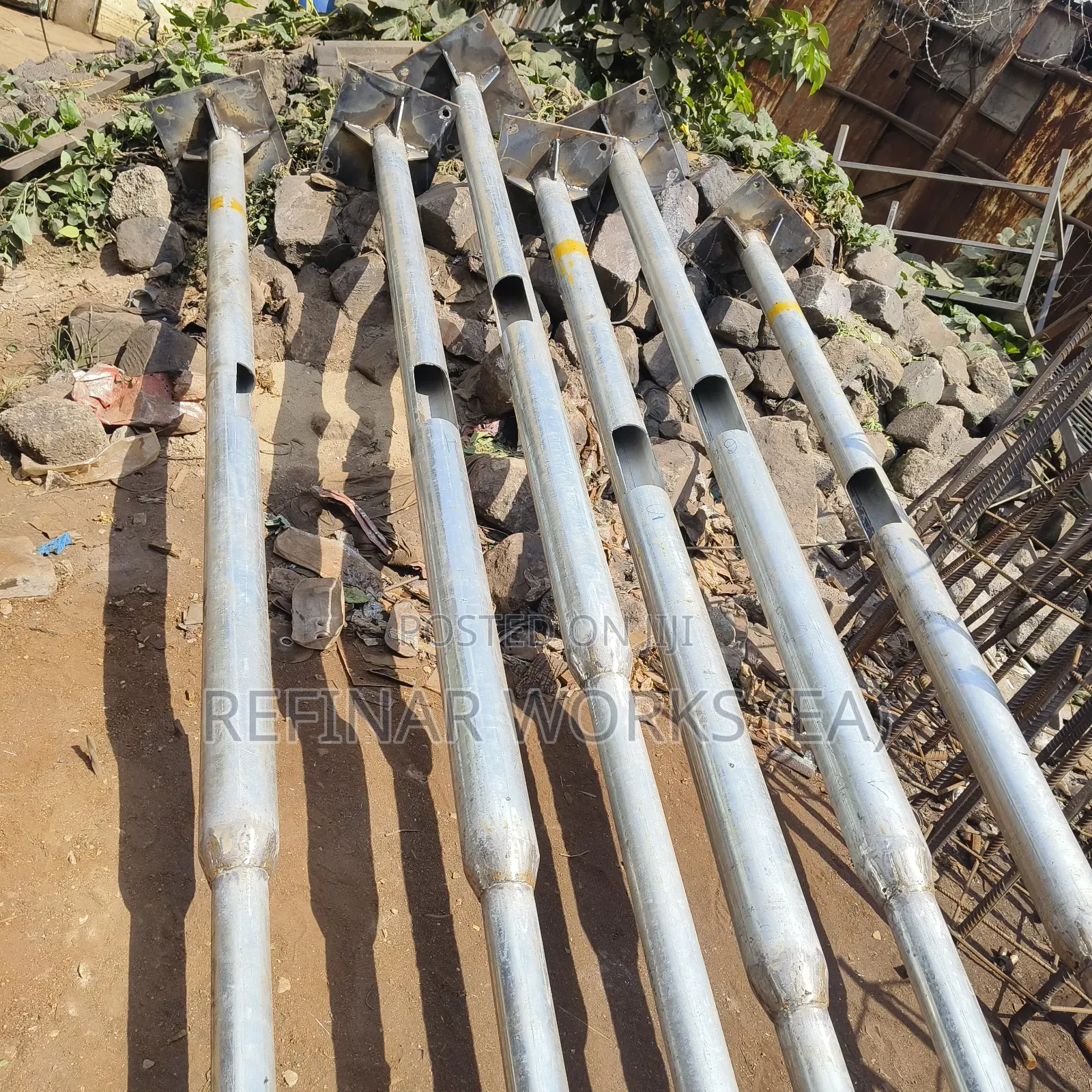 Single Arm and Double Arm Streetlight Poles Fabrications in Nairobi