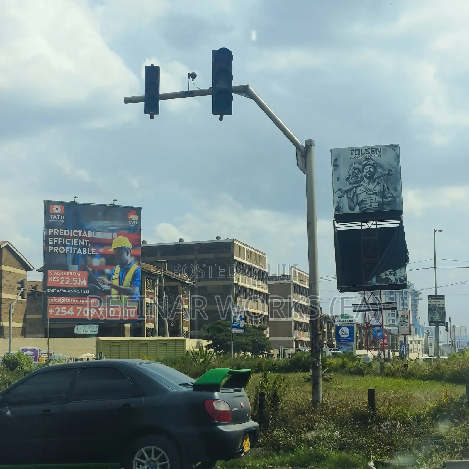 Single Arm and Double Arm Streetlight Poles Fabrications in Nairobi