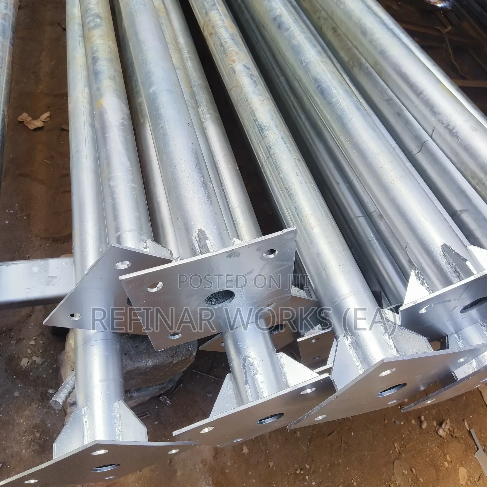 Single Arm and Double Arm Streetlight Poles Fabrications in Nairobi