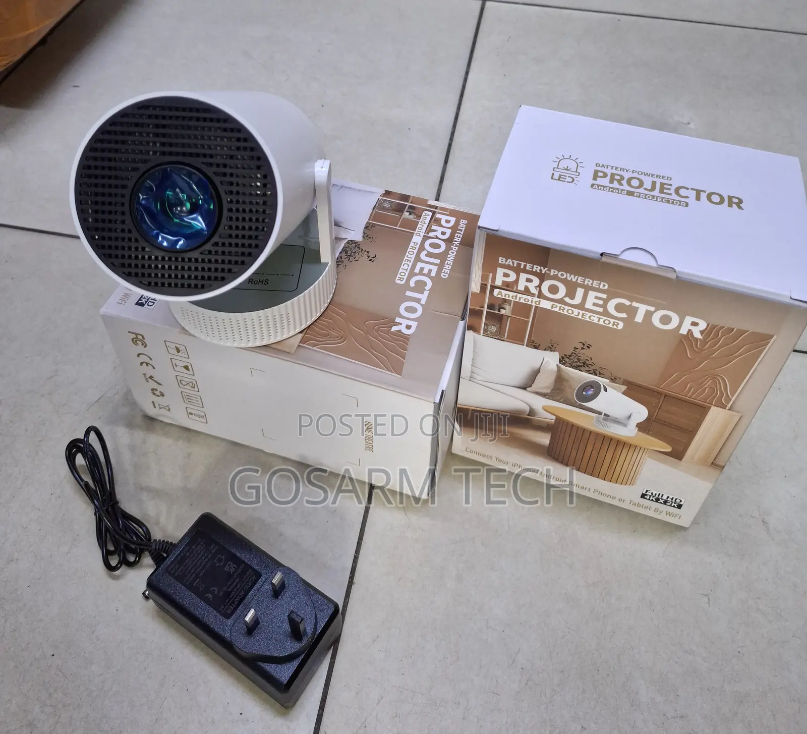 HY300 Pro Projector Home Cinema Indoor Rechargeable Pro Projector