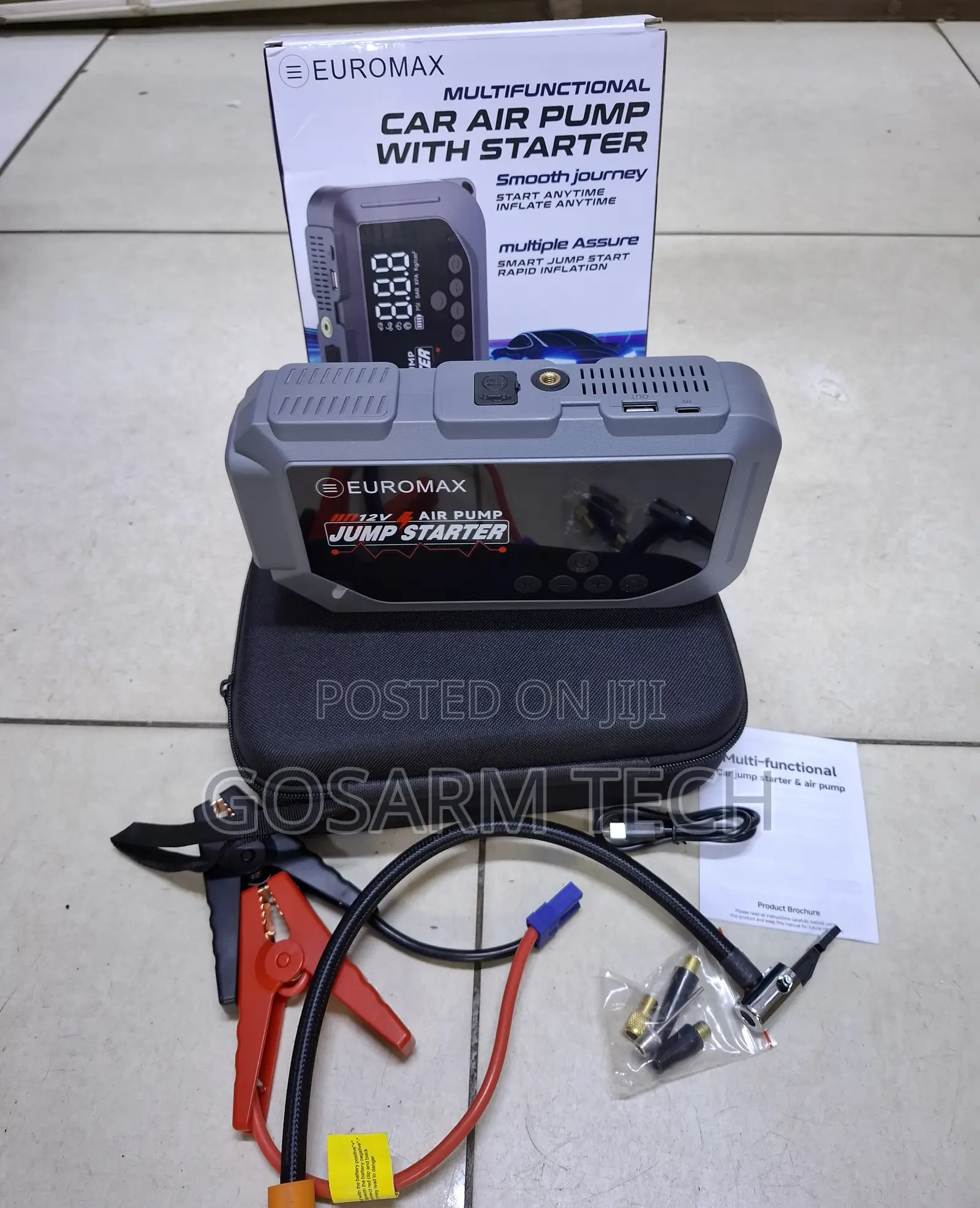 New Euromax EMK3 Multifunctional Jump Starter– Portable Emergency Kit