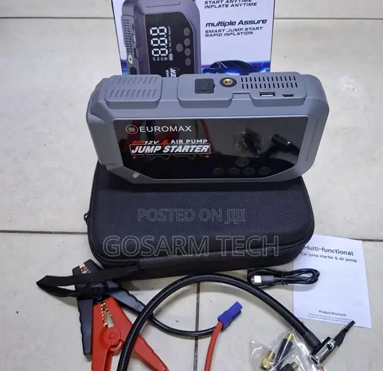 New Euromax EMK3 Multifunctional Jump Starter– Portable Emergency Kit