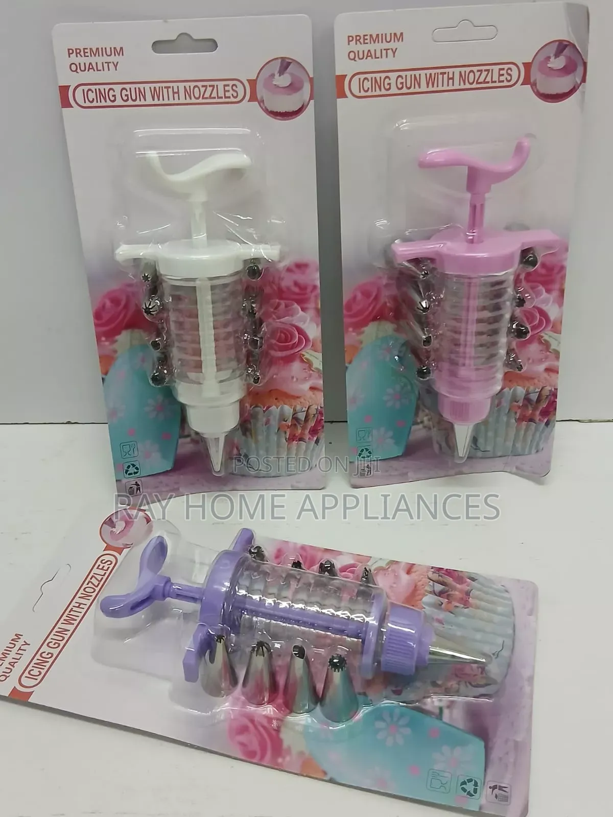 Cake Icing Noozles Plus Gun Stainless Steel Noozles With Plastic Gun