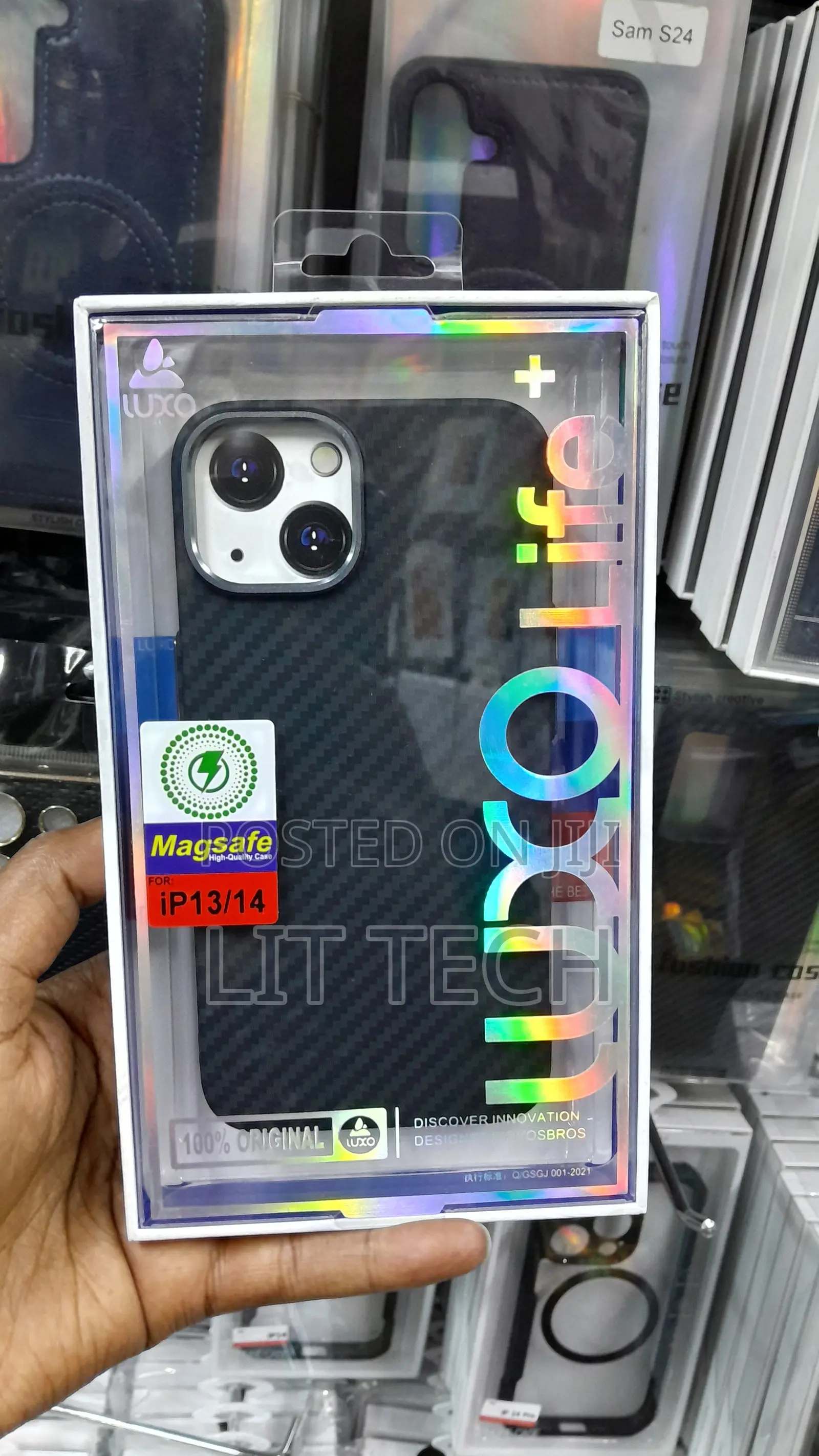 LUXO Life Carbon Fiber for iPhone 13/14