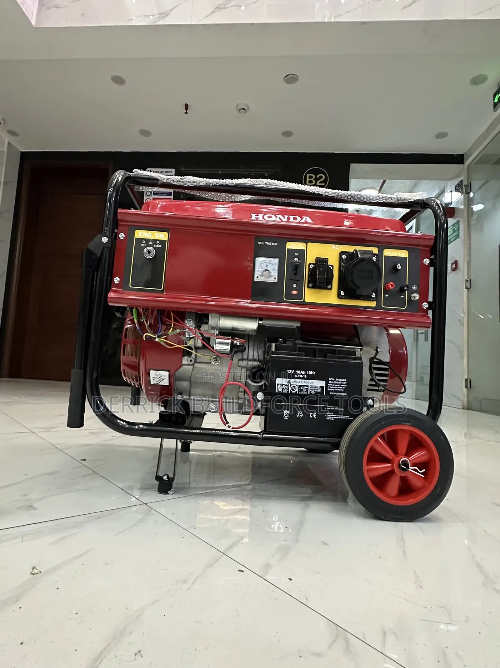 Honda Gasoline/Petrol 11.5Kva Single Phase Generator With Wheels