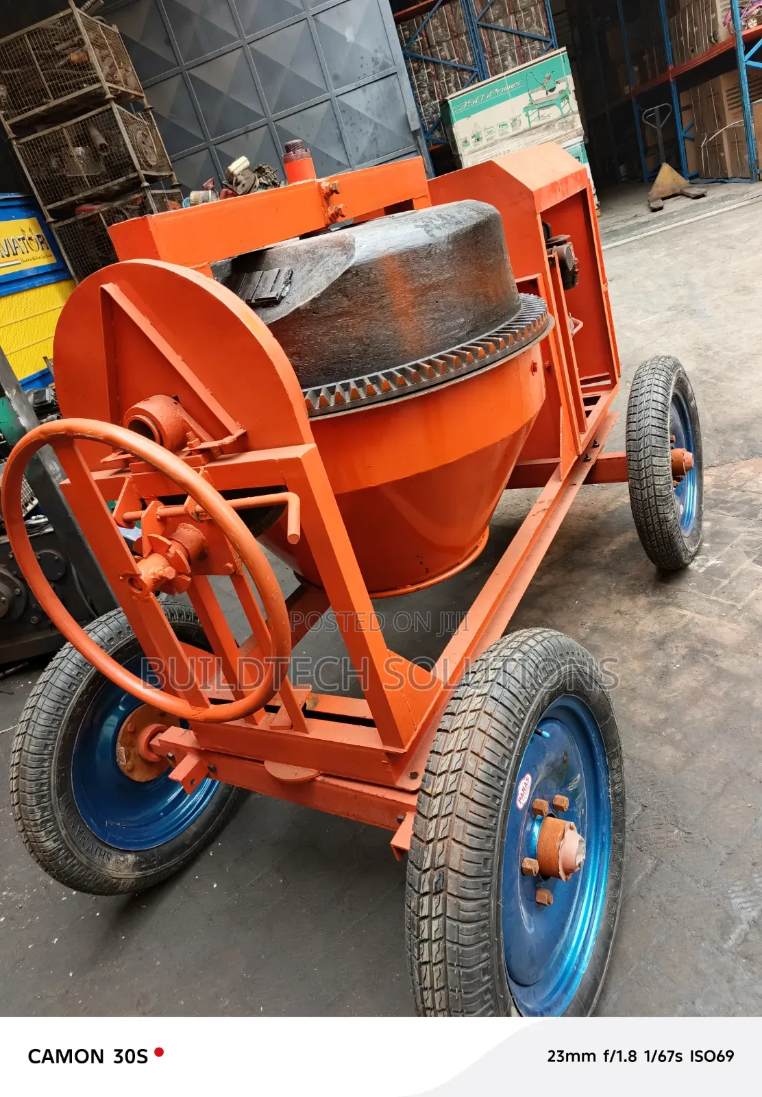 Heavy Duty 500L Concrete Mixer – 6.5HP Diesel Engine
