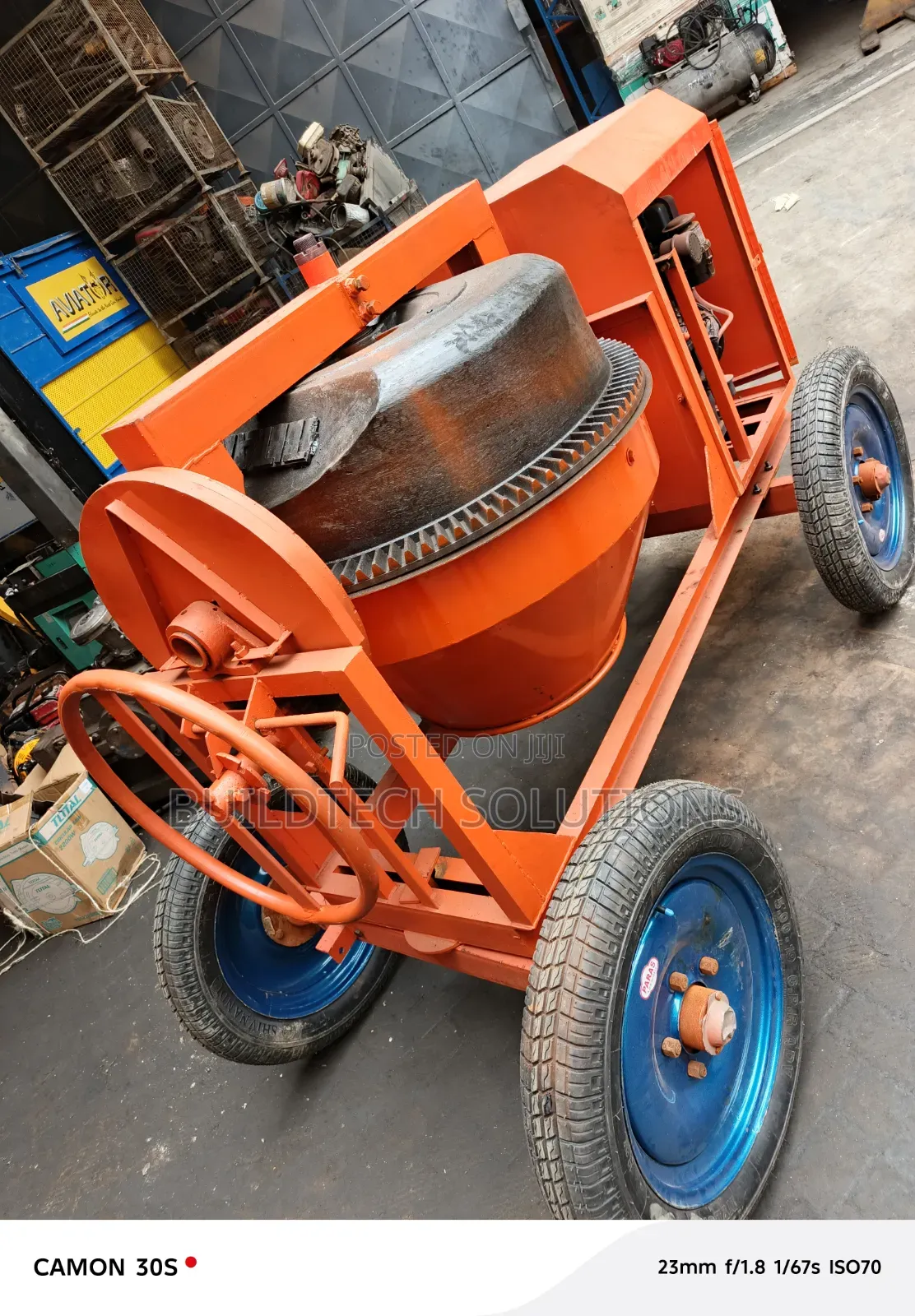 Heavy Duty 500L Concrete Mixer – 6.5HP Diesel Engine