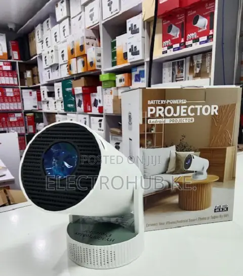 HY300 Mini Projector With Android13 and Internal Battery
