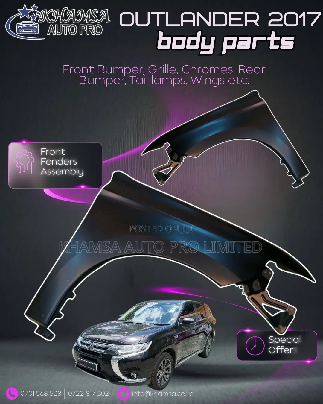 Outlander 2017 Front Fender