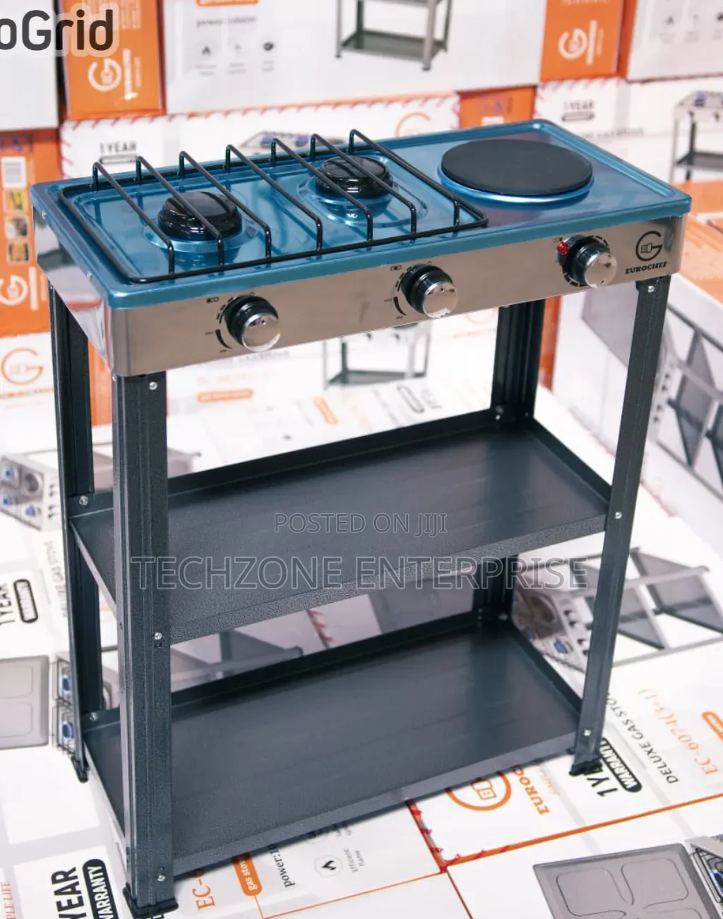 Eurochef EC-6073 2 Gas + 1 Electric Hot Plate Cooker 