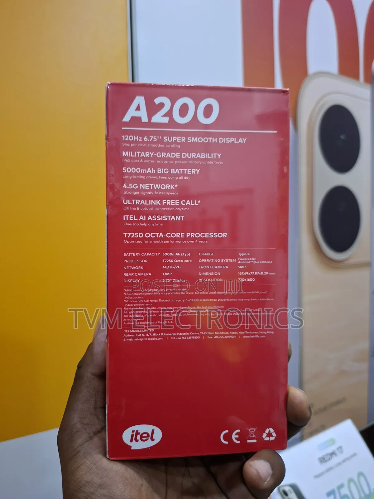 New Itel A200+ 128 GB Orange