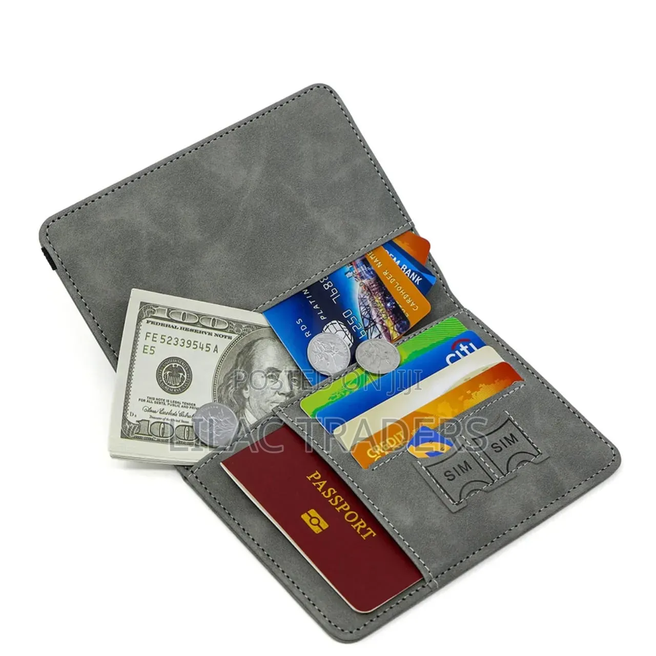 Premium Passport Wallet With RFID Blocking Luggage Tag Galo