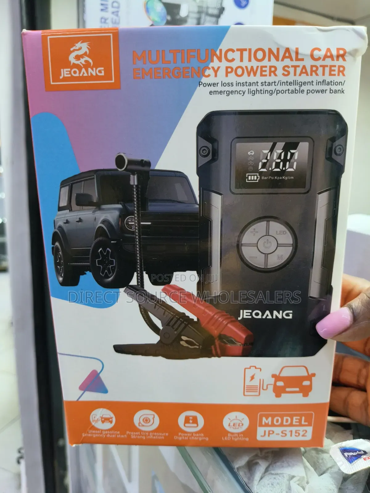 Multifunctional Car Jump Starter With Smart Tyre Inflator